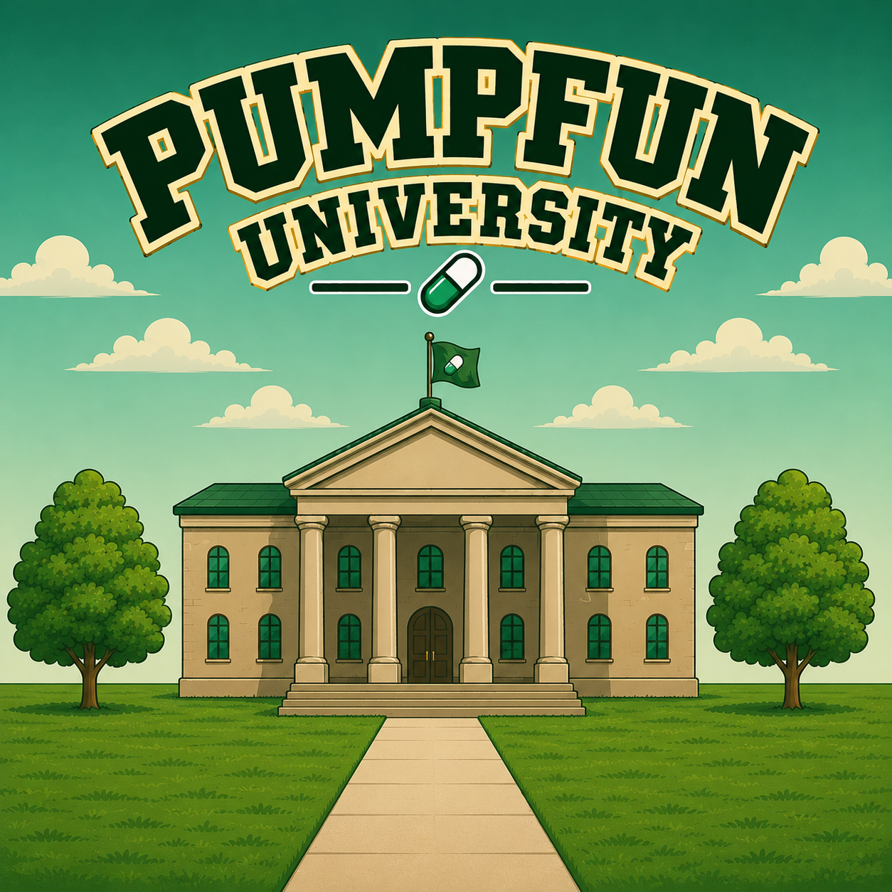 Pumpfun University crest